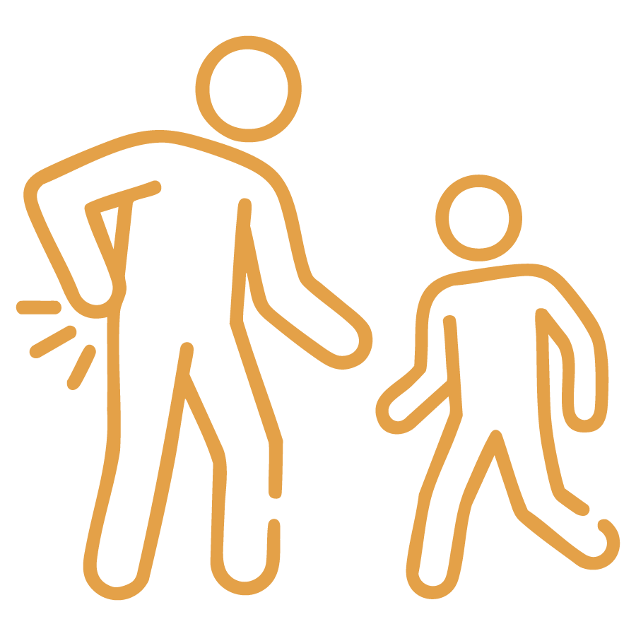Icone prévention des maux de dos et des TMS en services à la petite enfance