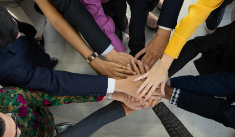Mutuelle de prévention - mains ensemble